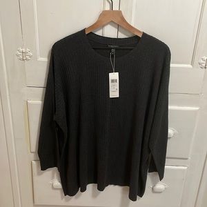 Eileen Fisher Woman Crewneck Box-Top Sweater NWT